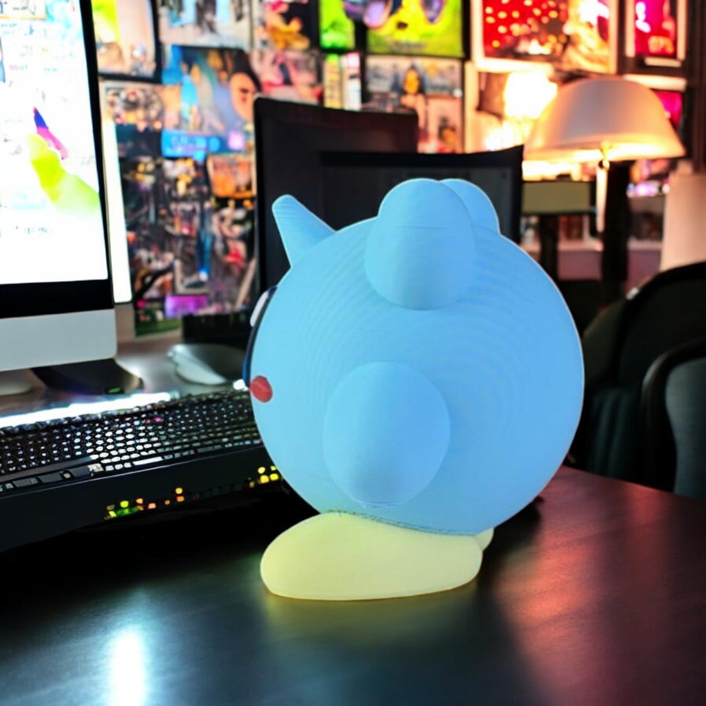 Lapras Kirby 3D Printed Model - Kirby Game Collectible Figurine fan art desk pet image 1