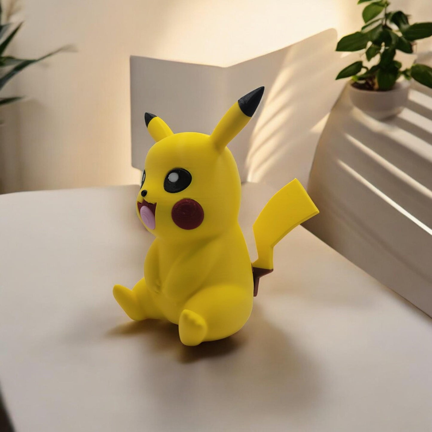 Sitting Pikachu 3D Printed Model - Pokemon Game Collectible Figurine fan art desk pet image 8