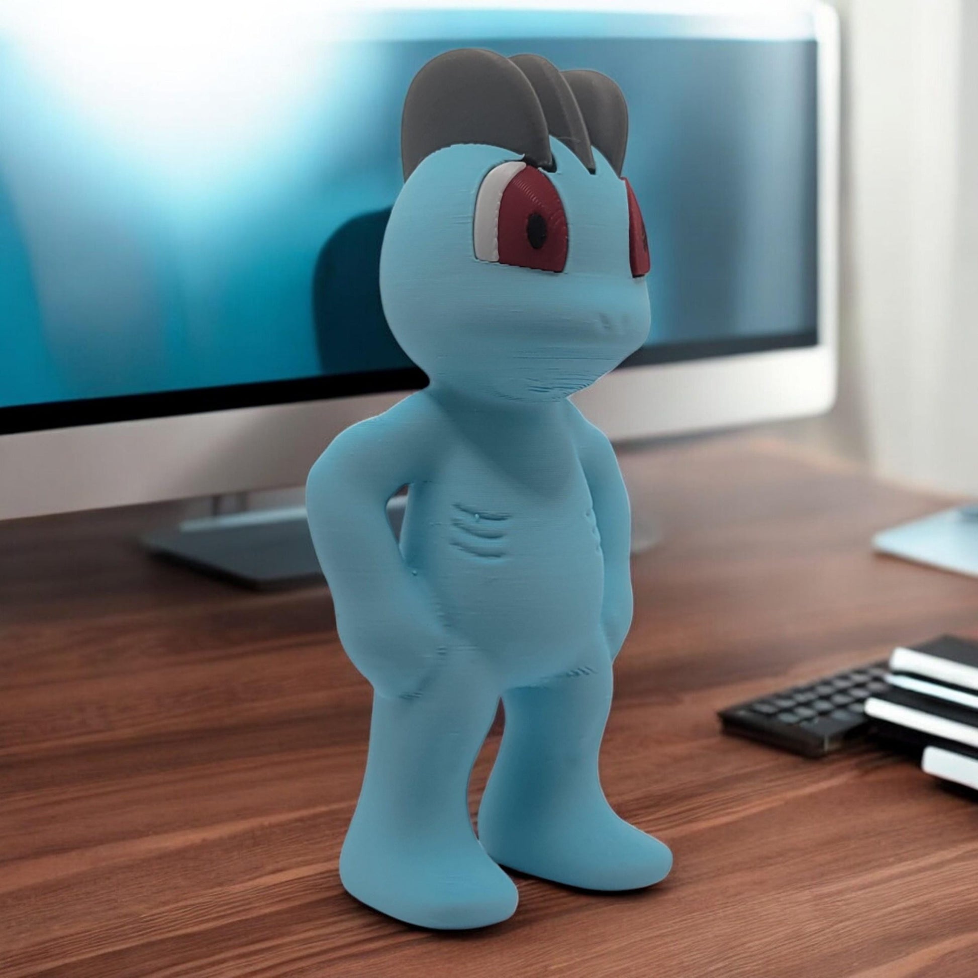 Machop 3D Printed Model - Pokemon Game Collectible Figurine fan art desk pet image 1