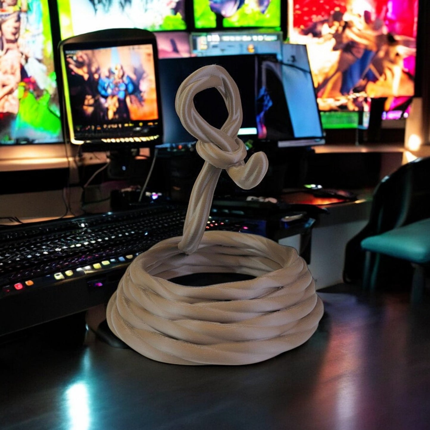 Roper Controll Holder 3D Printed Model - Accessories Game Collectible Figurine fan art desk pet image 1