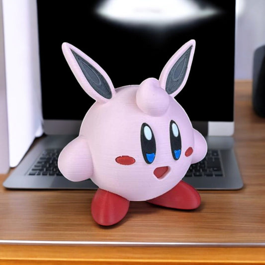 Wigglytuff Kirby 3D Printed Model - Pokemon Game Collectible Figurine fan art desk pet image 0