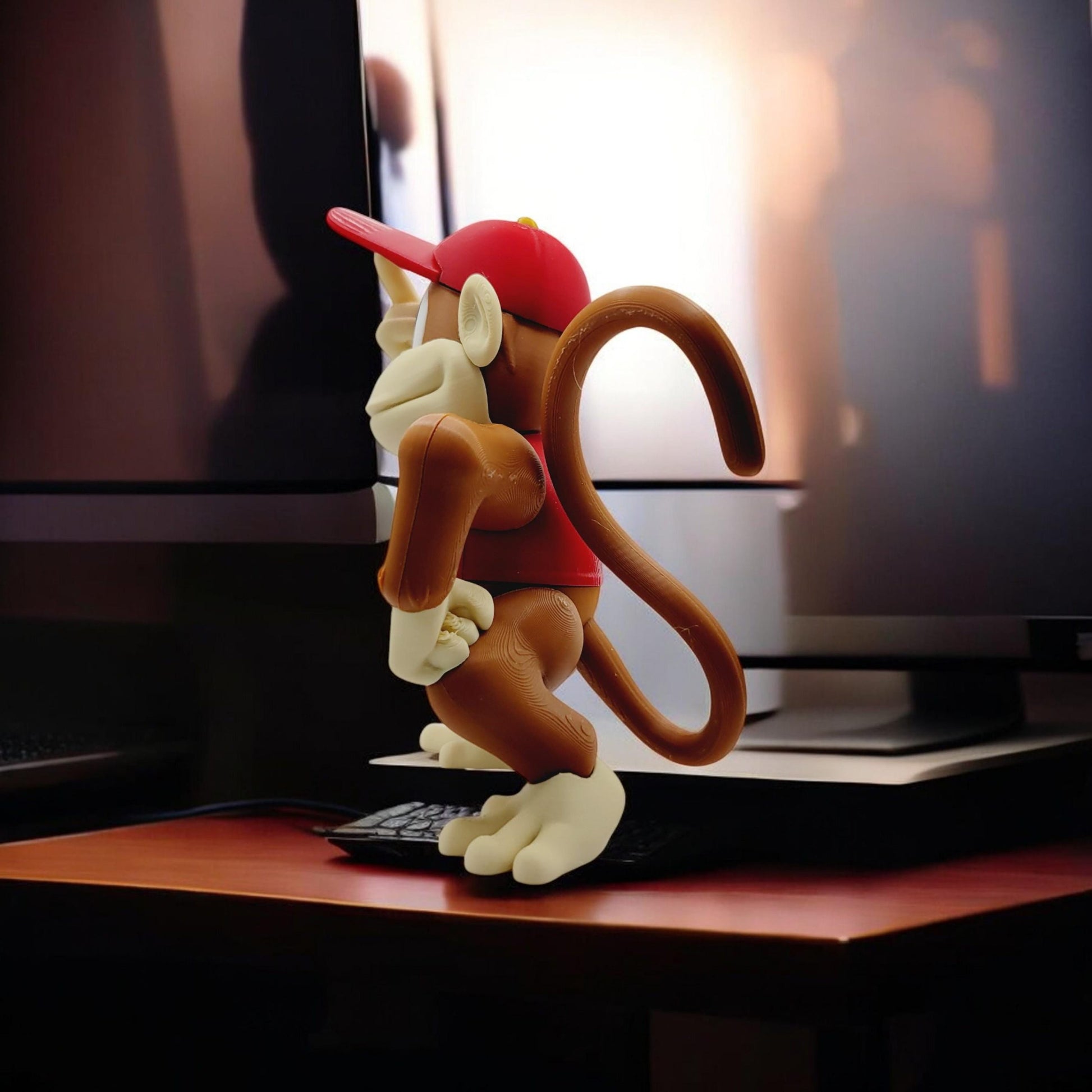 Diddy Kong 3D Printed Model - Game Collectible Figurine fan art desk pet image 4