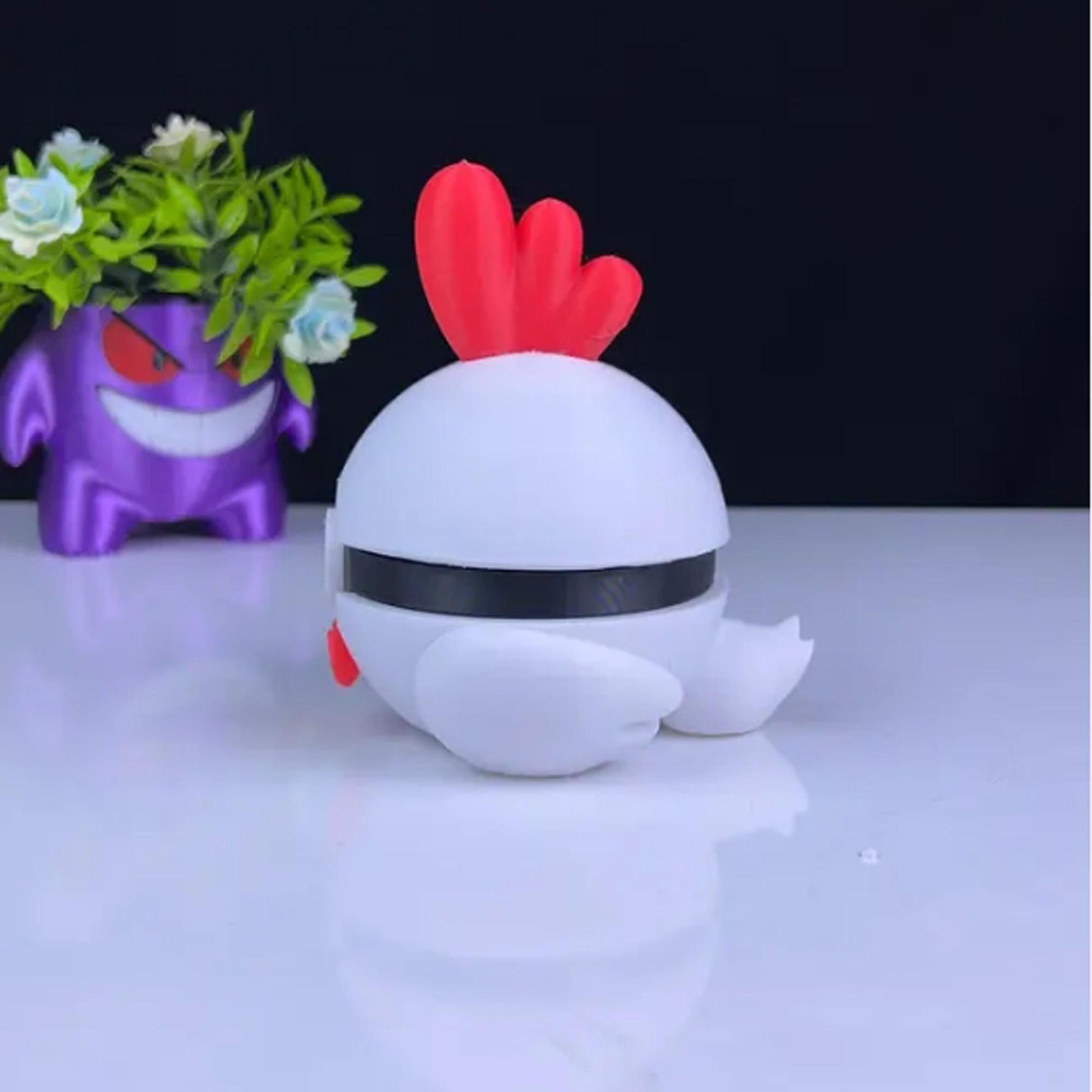 Chikipi Pokeball 3D Printed Model - Palworld Game Collectible Figurine fan art desk pet image 5